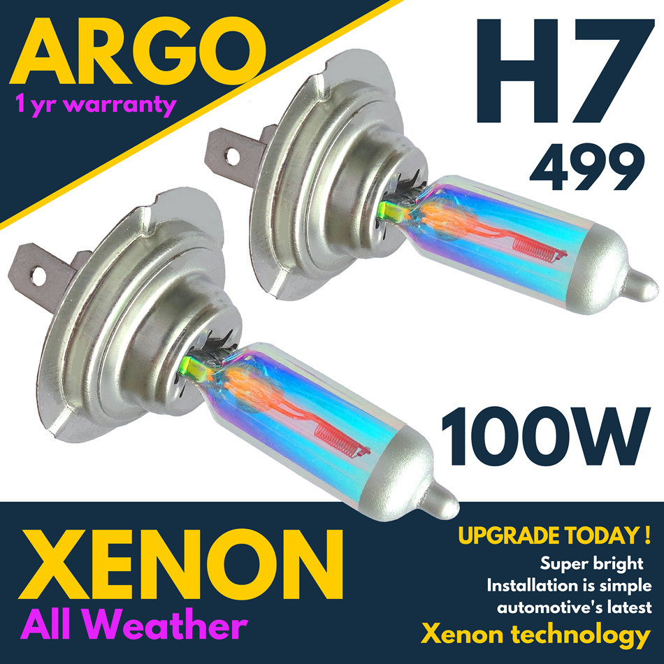 H7 Headlight 499 Bulbs Xenon 100w Super Bright Allweather White Hid 477
